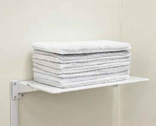 Microfiber mop refills stacked neatly