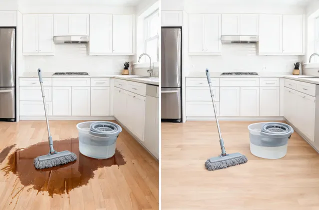 Kitchen spill cleanup