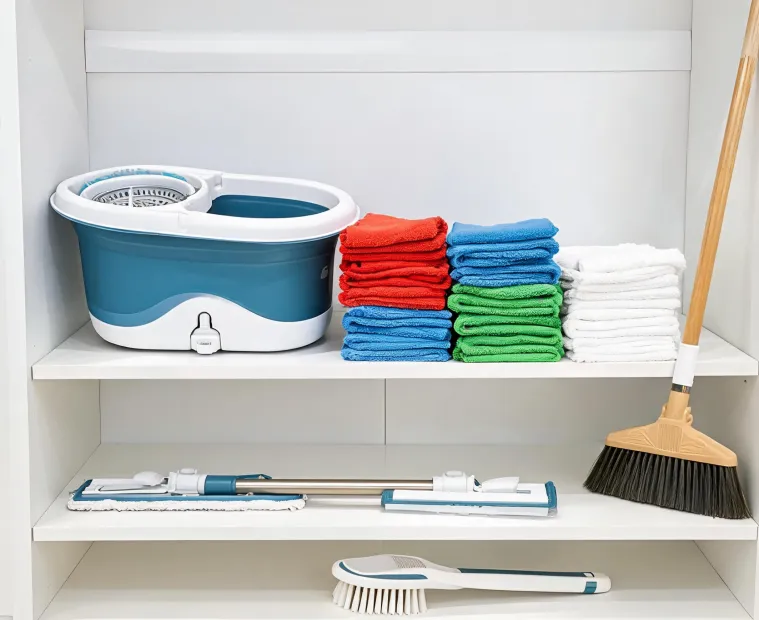 O-Cedar lookbook styled cleaning station